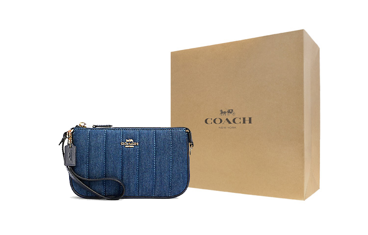 COACH Нолитa Квилтинг Джинсовая с кожаной отделкой поясная сумка клатч на запястье маленькая женская синяя
COACH Нолитa Квилтинг Джинсовая с кожаной отделкой поясная сумка клатч на запястье маленькая женская синяя