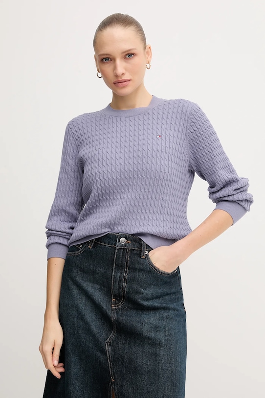 Хлопковый свитер Tommy Hilfiger, фиолетовый
Хлопковый свитер Tommy Hilfiger, фиолетовый