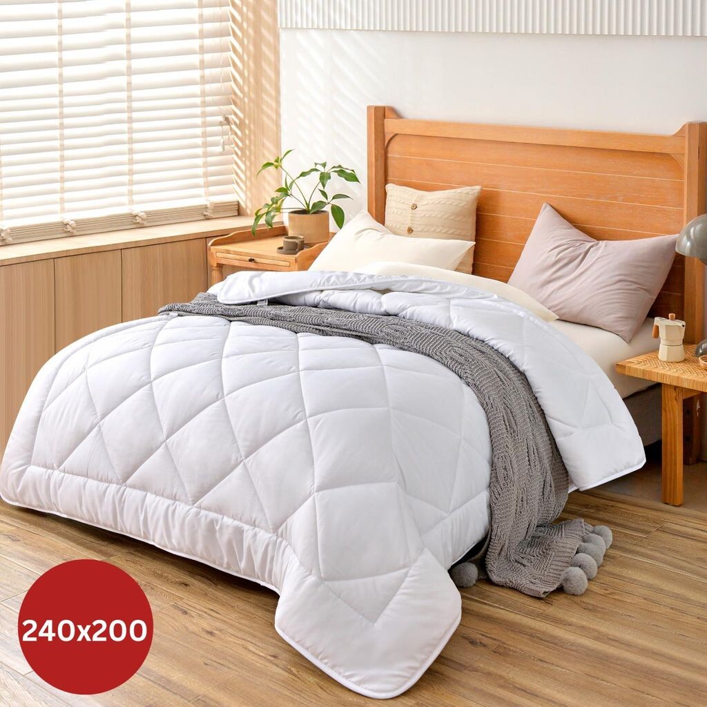 Hezberg Textile - Herzberg HG-24267WD: белое пуховое одеяло 4-звездочного качества - 240x200см
Hezberg Textile - Herzberg HG-24267WD: белое пуховое одеяло 4-звездочного качества - 240x200см