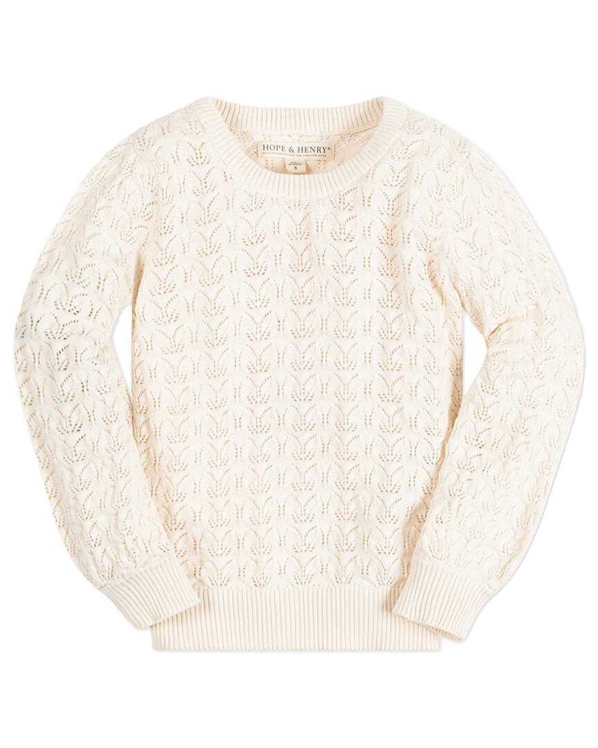 Хоуп энд Хенри ажурный свитер HOPE & HENRY, белый
Хоуп энд Хенри ажурный свитер HOPE & HENRY, белый