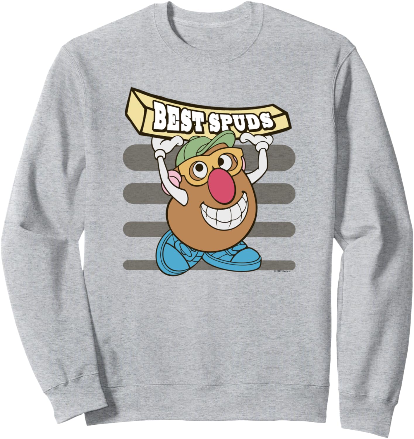 Толстовка с изображением Мистера Картофельной Головы и надписью «Лучшая картошка фри», синяя Mr. Potato Head
Толстовка с изображением Мистера Картофельной Головы и надписью «Лучшая картошка фри», синяя Mr. Potato Head