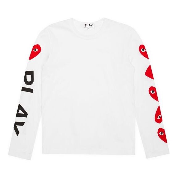 Футболка alternating hearts long-sleeve t-shirt 'white' Comme Des Garcons Play, белый
Футболка alternating hearts long-sleeve t-shirt 'white' Comme Des Garcons Play, белый
