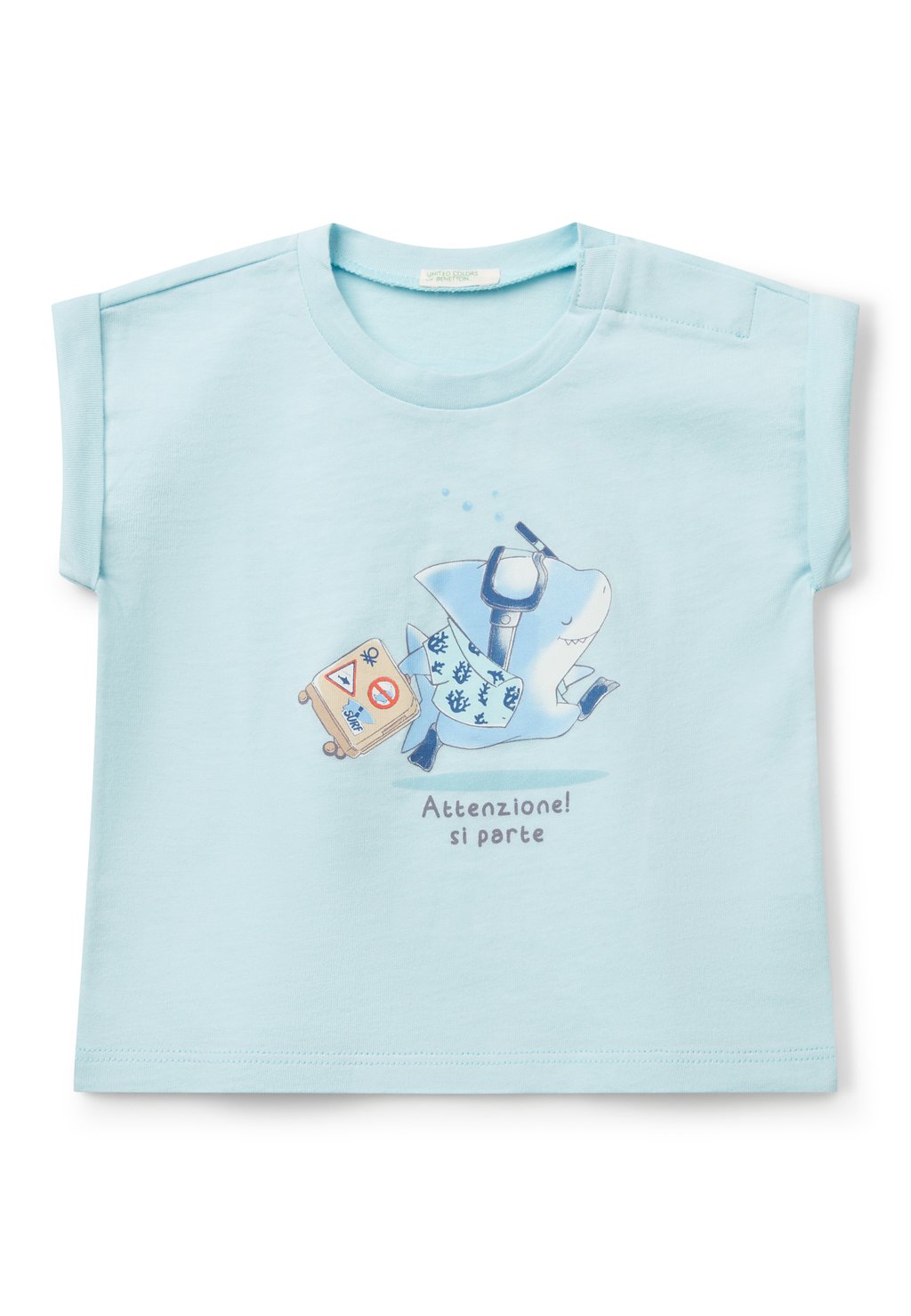 Футболка с принтом SHORT SLEEVE United Colors of Benetton, светло-голубой
Футболка с принтом SHORT SLEEVE United Colors of Benetton, светло-голубой