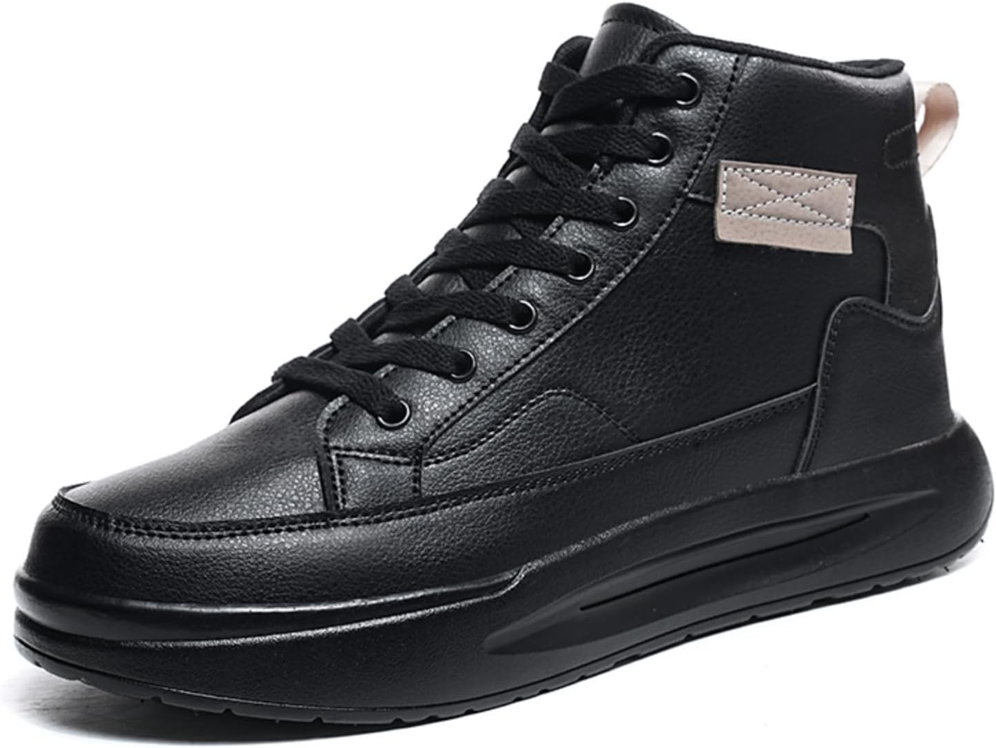 Мужские высокие кеды однотонные - легкие с толстой подошвой, противоскользящие, с петлей для надевания и минимальной строчкой, Ежедневная повседневная обувь (белый/черный) Kelibasi
Мужские высокие кеды однотонные - легкие с толстой подошвой, противоскользящие, с петлей для надевания и минимальной строчкой, Ежедневная повседневная обувь (белый/черный) Kelibasi