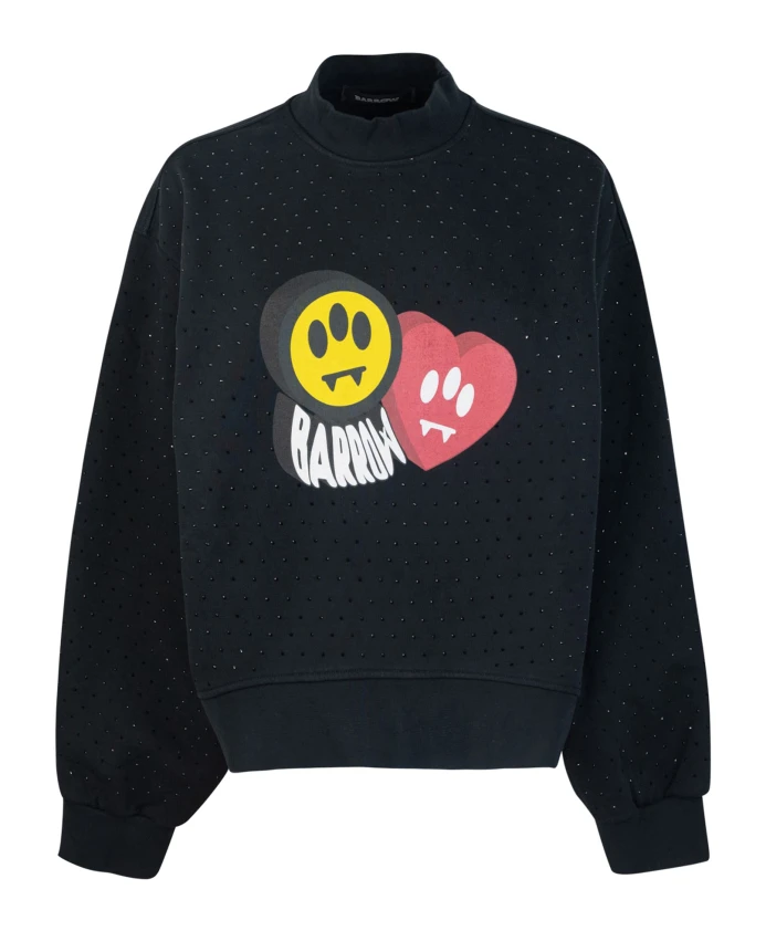Черный свитер с принтом из страз. Barrow, черный
Черный свитер с принтом из страз. Barrow, черный