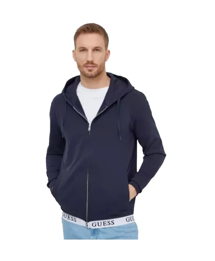 Синяя спортивная толстовка для мужчин Guess, синий
Синяя спортивная толстовка для мужчин Guess, синий