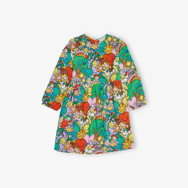 Платье Stella Mccartney для девочек 4-12 лет, мультиколор 
Платье Stella Mccartney для девочек 4-12 лет, мультиколор