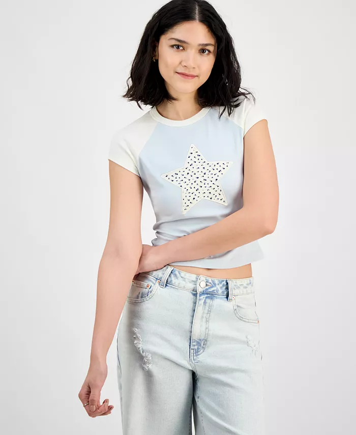 Футболка с рукавом реглан для подростков с коротким рукавом Just Polly, синий
Футболка с рукавом реглан для подростков с коротким рукавом Just Polly, синий