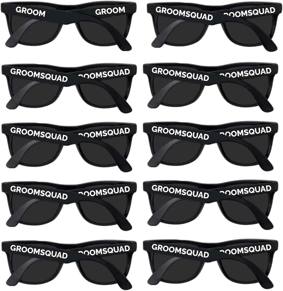 Набор из 10 солнцезащитных очков для шаферов. Отличный подарок для жениха, свидетеля или друга жениха на свадьбу или мальчишник There Forever Studio, Black
Набор из 10 солнцезащитных очков для шаферов. Отличный подарок для жениха, свидетеля или друга жениха на свадьбу или мальчишник There Forever Studio, Black