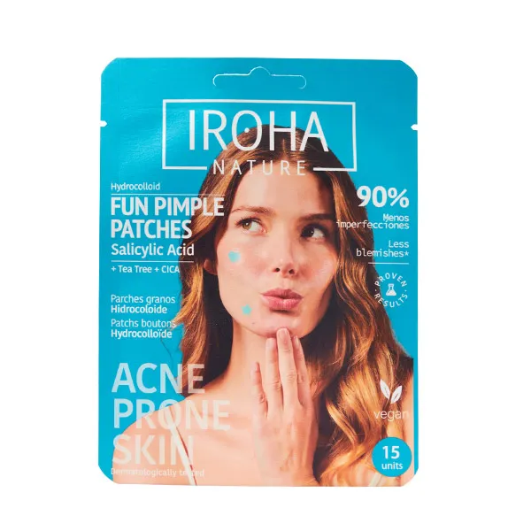 Пластыри от прыщей с салициловой кислотой Fun Pimple Patches Salicylic Acid Iroha Nature, 15 UD
Пластыри от прыщей с салициловой кислотой Fun Pimple Patches Salicylic Acid Iroha Nature, 15 UD