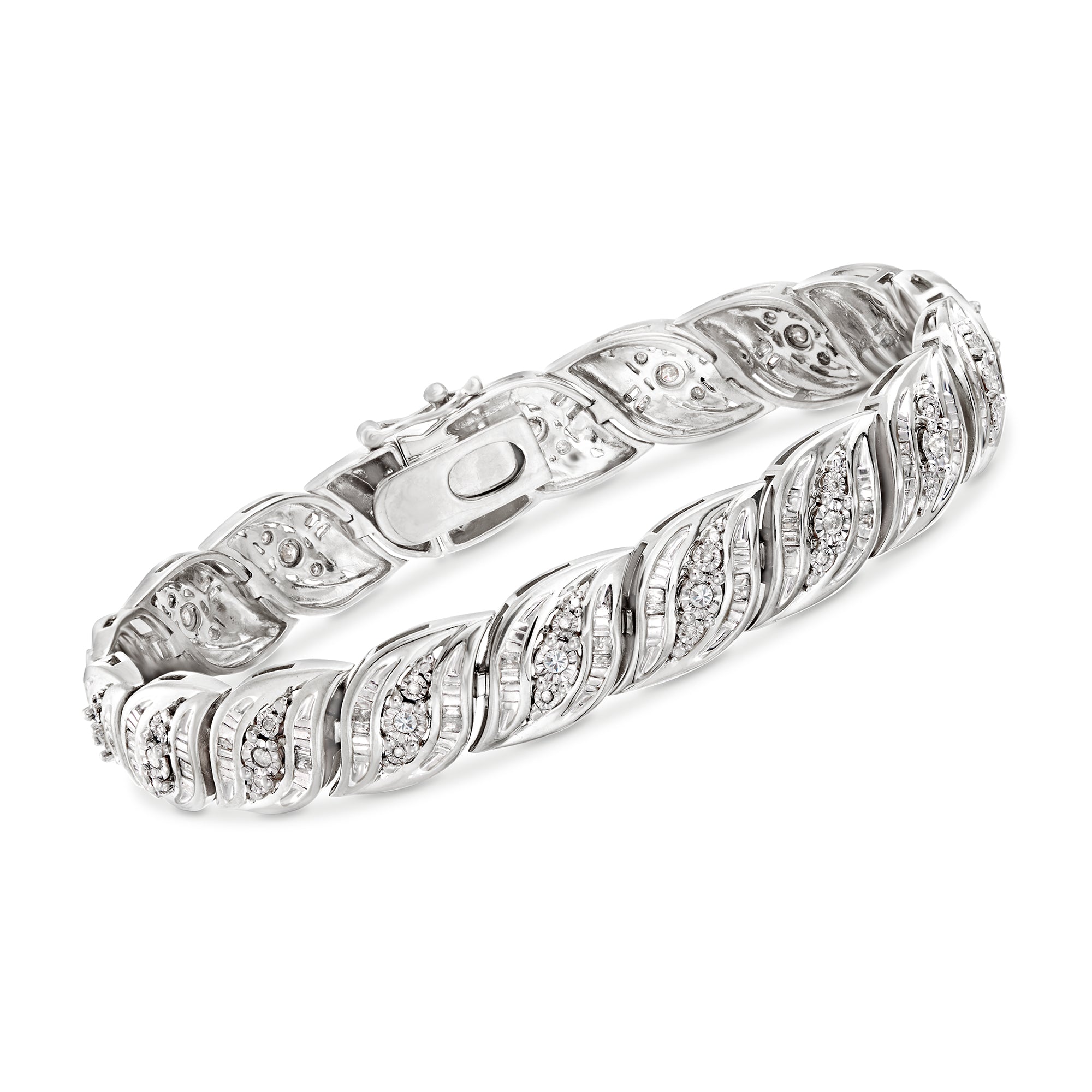 Браслет Ross-Simons Diamond из стерлингового серебра Ross-Simons, 7 In
Браслет Ross-Simons Diamond из стерлингового серебра Ross-Simons, 7 In