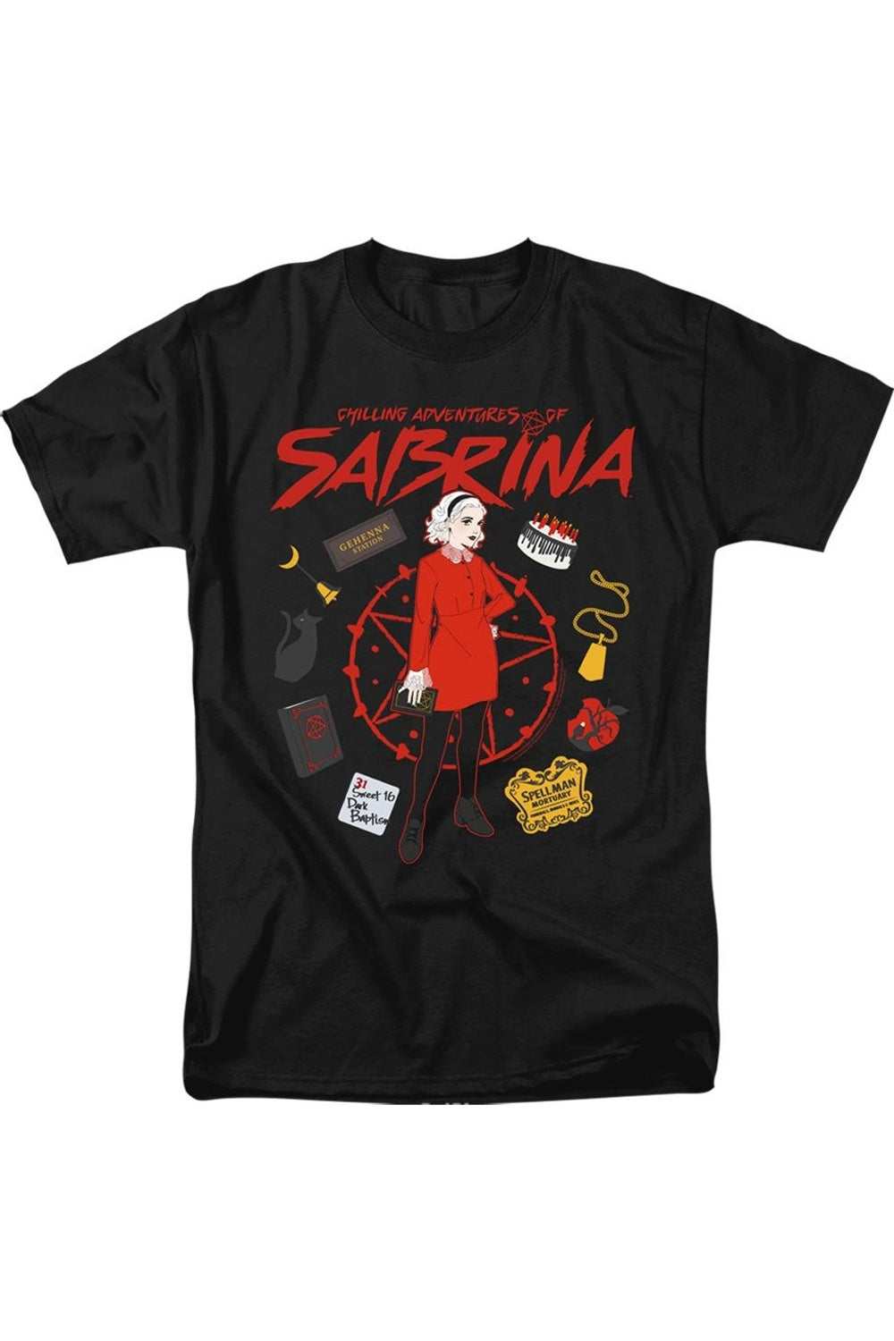 Футболка с коротким рукавом для взрослых «Леденящие душу приключения Сабрины Серкл» Gildan, черный
Футболка с коротким рукавом для взрослых «Леденящие душу приключения Сабрины Серкл» Gildan, черный