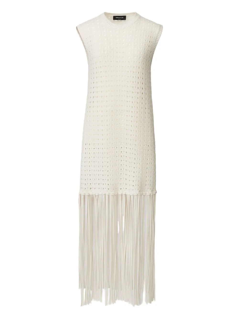 Топ в технике кроше с бахромой Fabiana Filippi, нейтральный
Топ в технике кроше с бахромой Fabiana Filippi, нейтральный