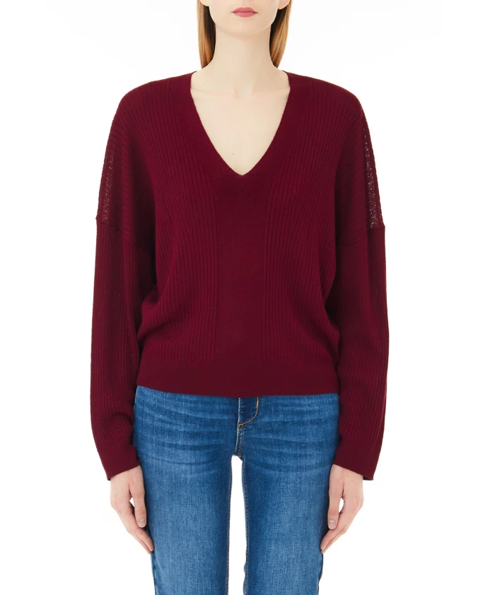 Пуловер с V-образным вырезом Liu Jo, красный
Пуловер с V-образным вырезом Liu Jo, красный