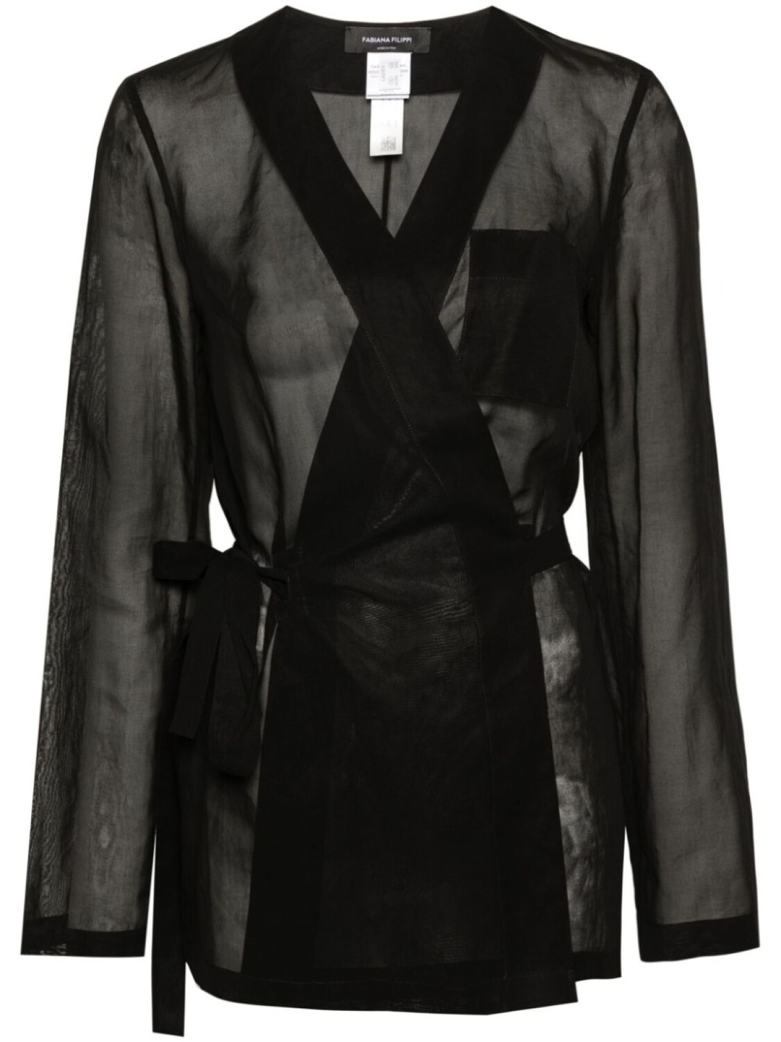 Fabiana Filippi рубашка с запахом, черный
Fabiana Filippi рубашка с запахом, черный