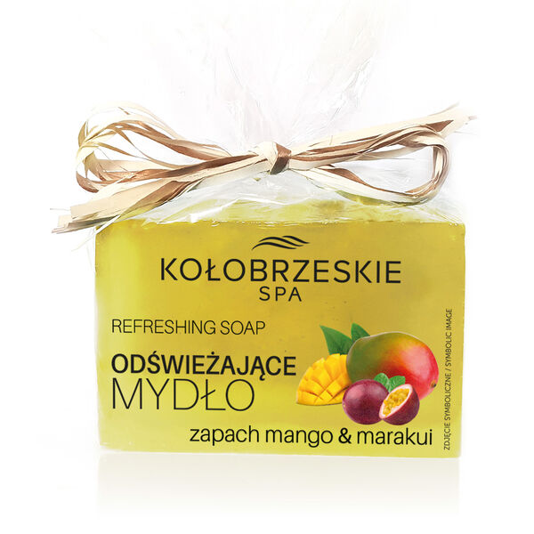 Освежающее мыло с ароматом манго и маракуйи, 100 г Kołobrzeskiespa
Освежающее мыло с ароматом манго и маракуйи, 100 г Kołobrzeskiespa