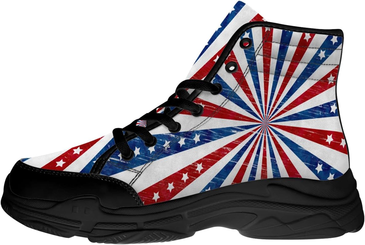 Кеды с американским флагом для женщин и мужчин, черные высокие на шнуровке, текстильные, подарки для нее и для него Quorax
Кеды с американским флагом для женщин и мужчин, черные высокие на шнуровке, текстильные, подарки для нее и для него Quorax