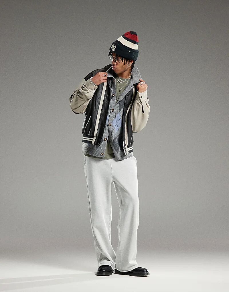 Широкие брюки-джоггеры Astro серого меланжевого цвета Weekday
Широкие брюки-джоггеры Astro серого меланжевого цвета Weekday