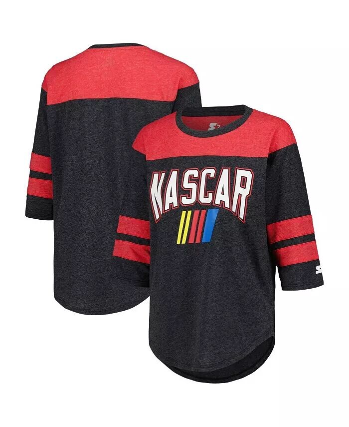 Женский черный топ Tri-Blend с открытой спиной и рукавами 3/4 NASCAR Starter, черный
Женский черный топ Tri-Blend с открытой спиной и рукавами 3/4 NASCAR Starter, черный