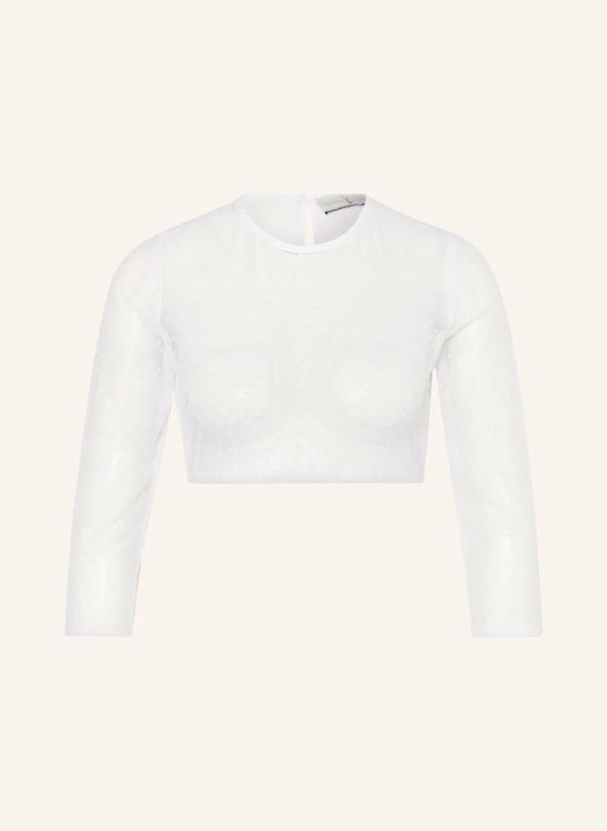 Блуза дирндль с рукавами 3/4 Johann & Johanna, белый 
Блуза дирндль с рукавами 3/4 Johann & Johanna, белый