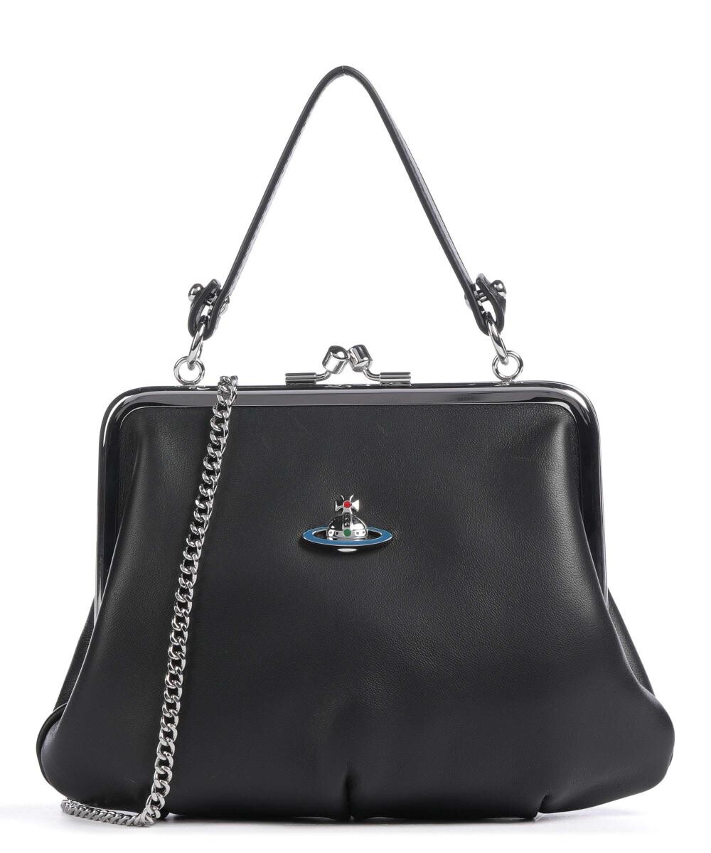 Сумка на плечо Granny из кожи ягненка Vivienne Westwood, черный
Сумка на плечо Granny из кожи ягненка Vivienne Westwood, черный