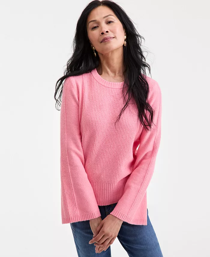 Женский свитер с колокольчиками из буклированного ребристого трикотажа Style & Co, розовый
Женский свитер с колокольчиками из буклированного ребристого трикотажа Style & Co, розовый
