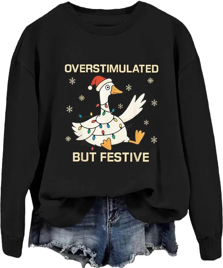 Свитшот с капюшоном Overstimulated But Festive
Свитшот с капюшоном Overstimulated But Festive