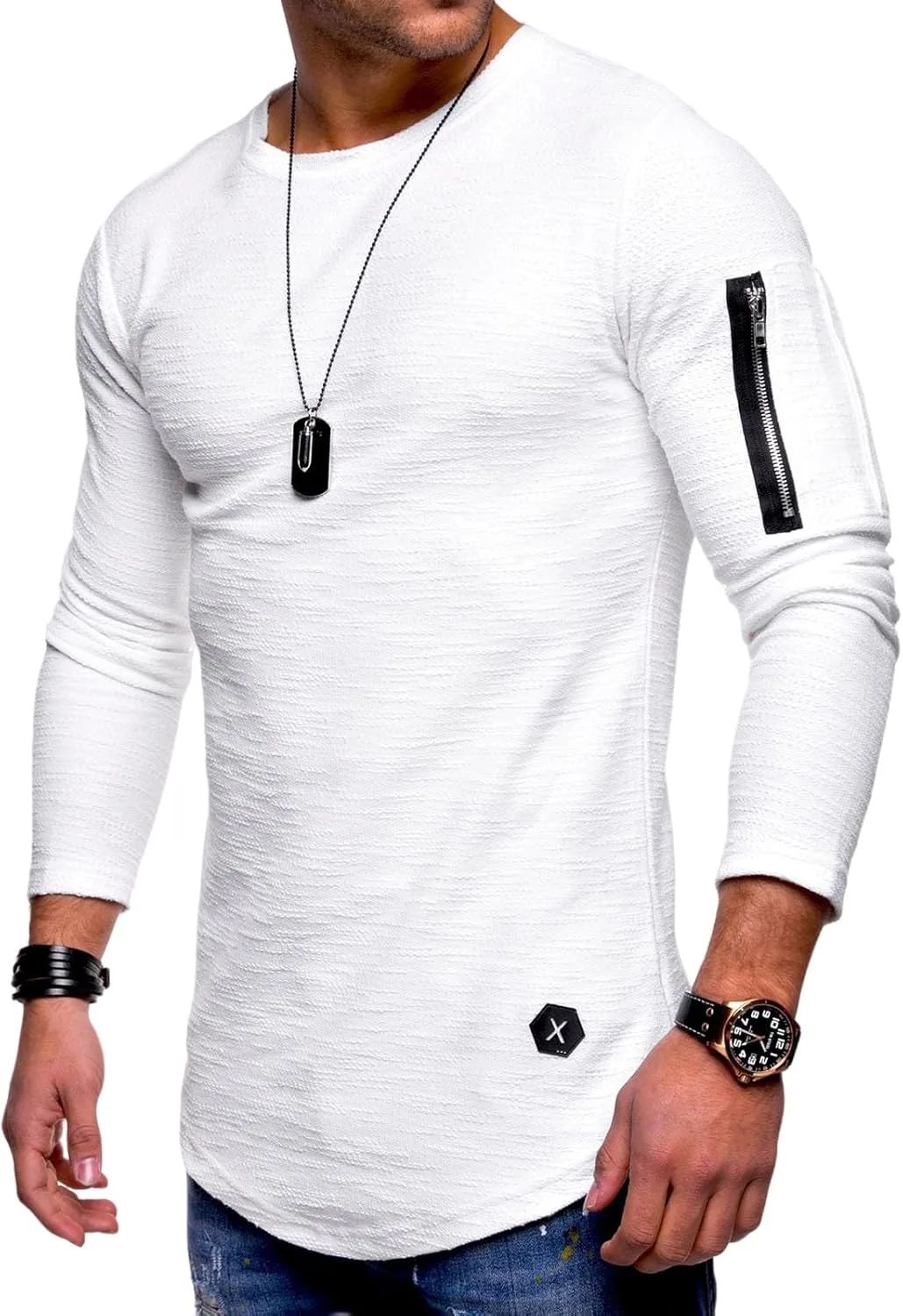 Мужская футболка с боковой молнией Slim Fit Weinexra
Мужская футболка с боковой молнией Slim Fit Weinexra