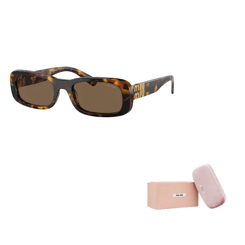 MIU MIU Солнечные очки в прямоугольной оправе с эффектом панциря черепахи, Tortoiseshell
MIU MIU Солнечные очки в прямоугольной оправе с эффектом панциря черепахи, Tortoiseshell