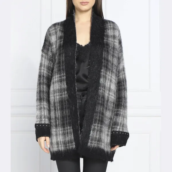 Кардиган классического кроя с добавлением шерсти Liu Jo, серый
Кардиган классического кроя с добавлением шерсти Liu Jo, серый