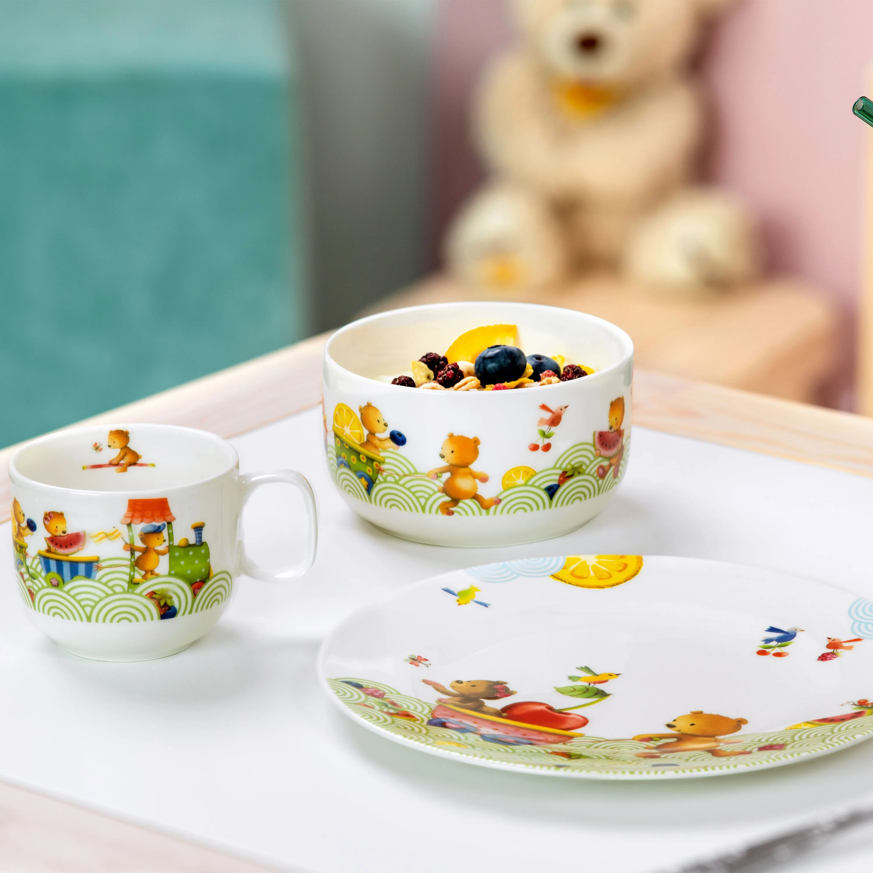 Набор детской посуды Kiddy Bears, 3 предмета Villeroy & Boch, зеленый
Набор детской посуды Kiddy Bears, 3 предмета Villeroy & Boch, зеленый
