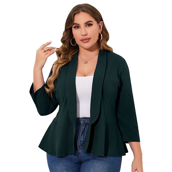 Женский блейзер плюс сайз с длинным рукавом для офиса Maxxis Merch, Bluish Green
Женский блейзер плюс сайз с длинным рукавом для офиса Maxxis Merch, Bluish Green
