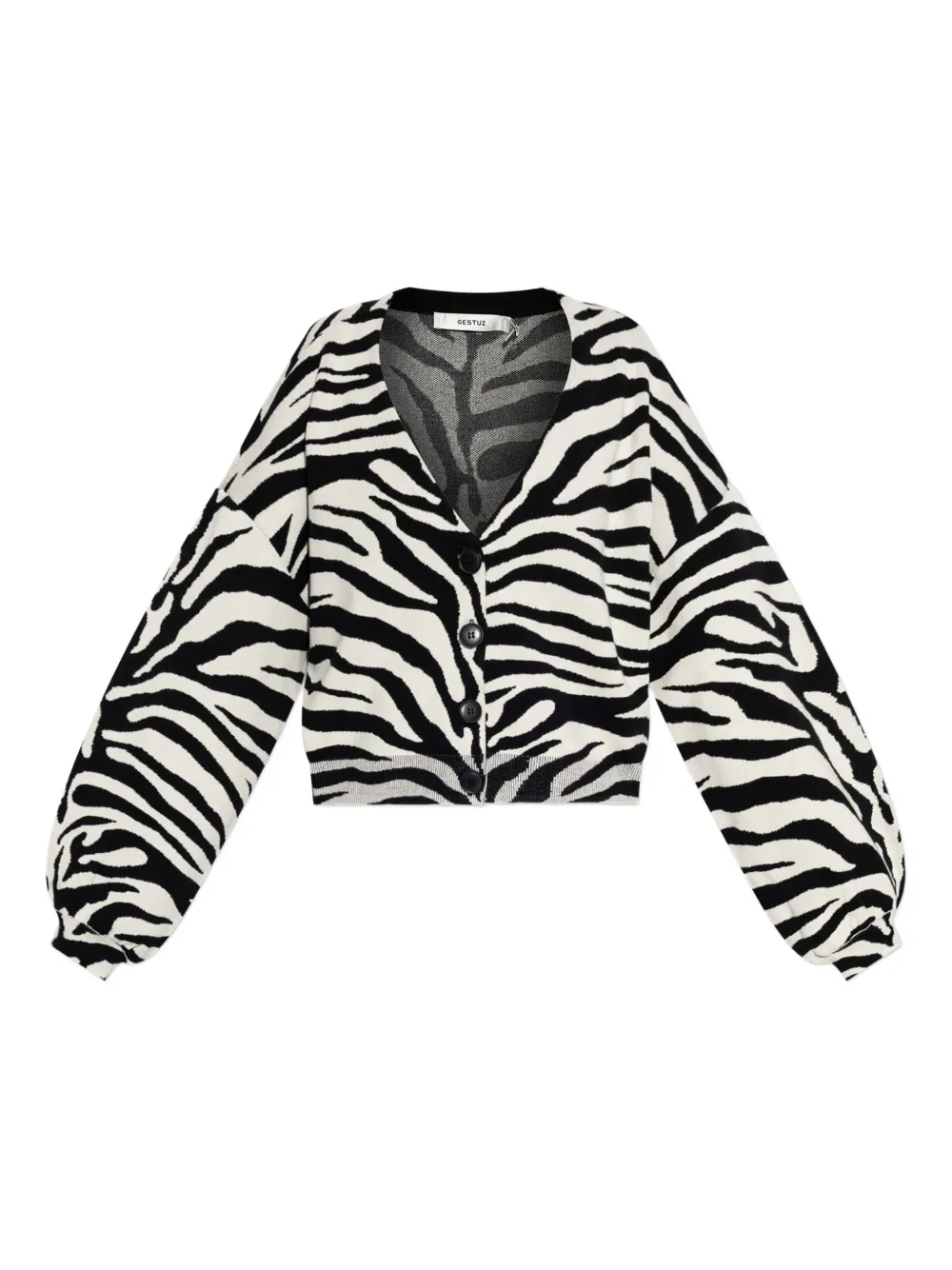 Кардиган с принтом зебры и рукавами-фонариками Gestuz
Кардиган с принтом зебры и рукавами-фонариками Gestuz
