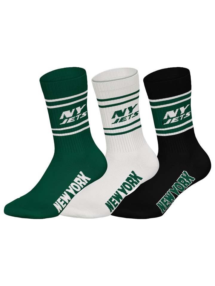 NFL Набор из 3 носков с символикой New York Jets
NFL Набор из 3 носков с символикой New York Jets