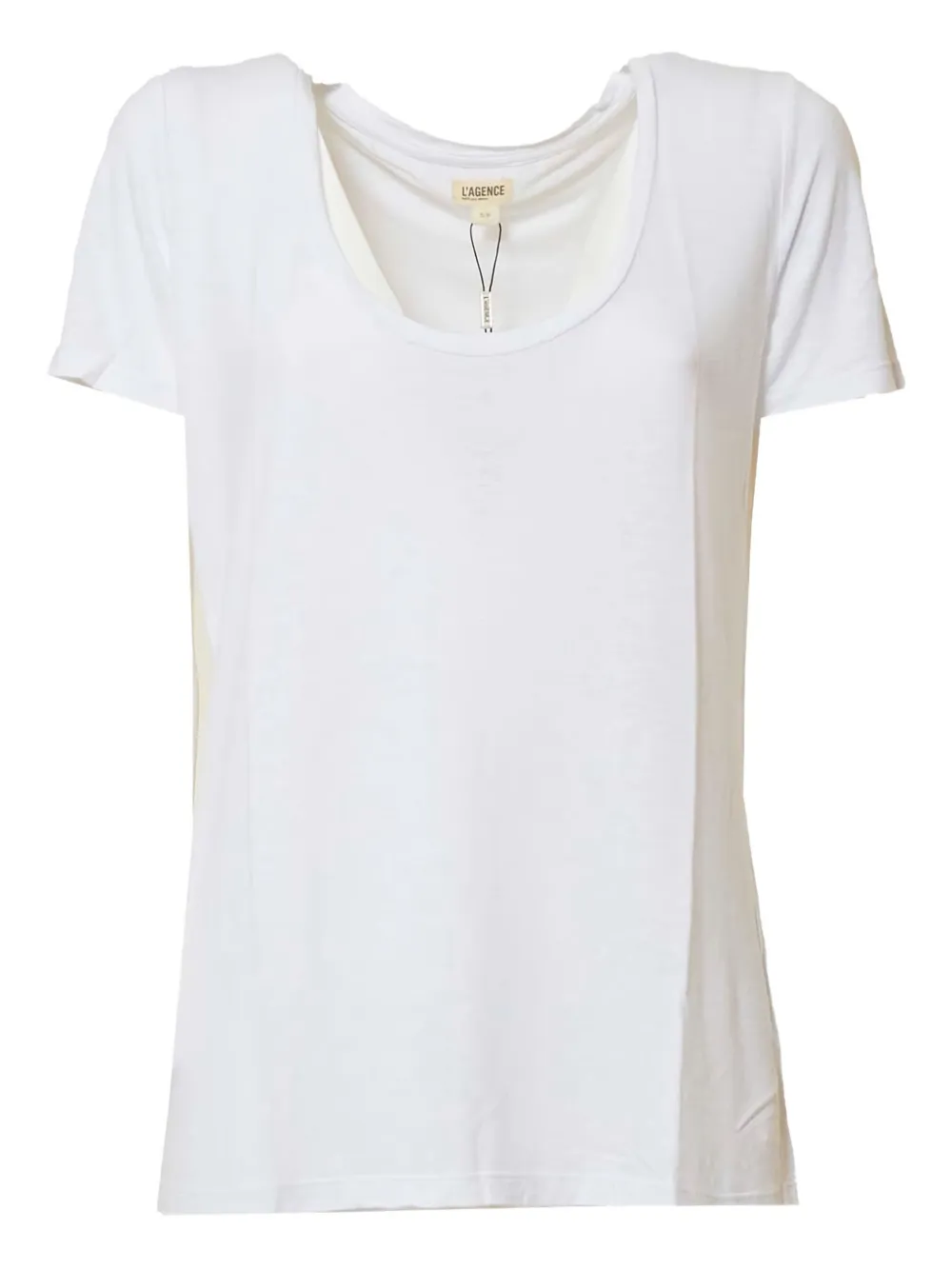 Футболка с U-образным вырезом L'Agence, белый
Футболка с U-образным вырезом L'Agence, белый