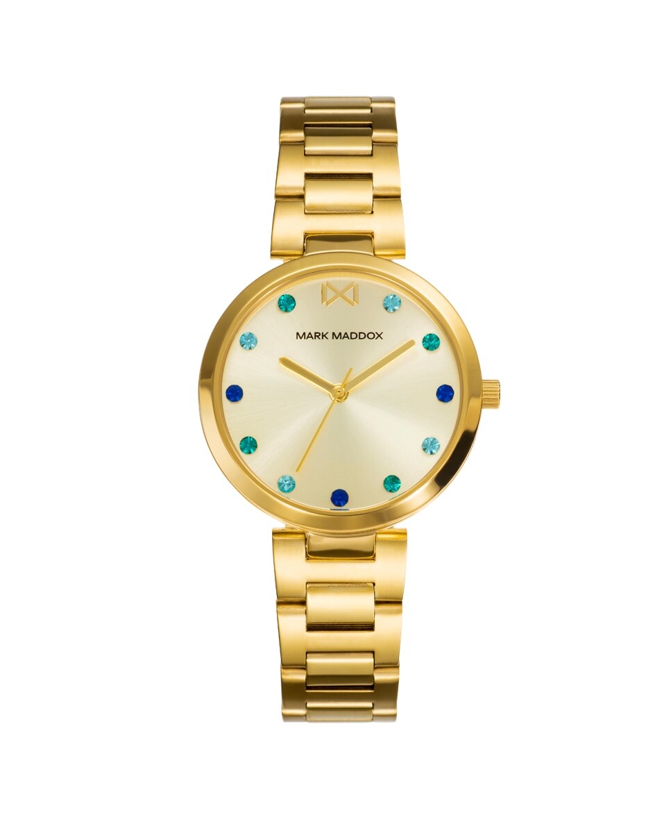 Женские часы Tooting с тремя стрелками из золотой стали и браслетом Mark Maddox, золотой
Женские часы Tooting с тремя стрелками из золотой стали и браслетом Mark Maddox, золотой