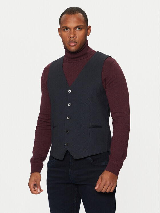 Жилет узкого кроя Tom Tailor, синий
Жилет узкого кроя Tom Tailor, синий