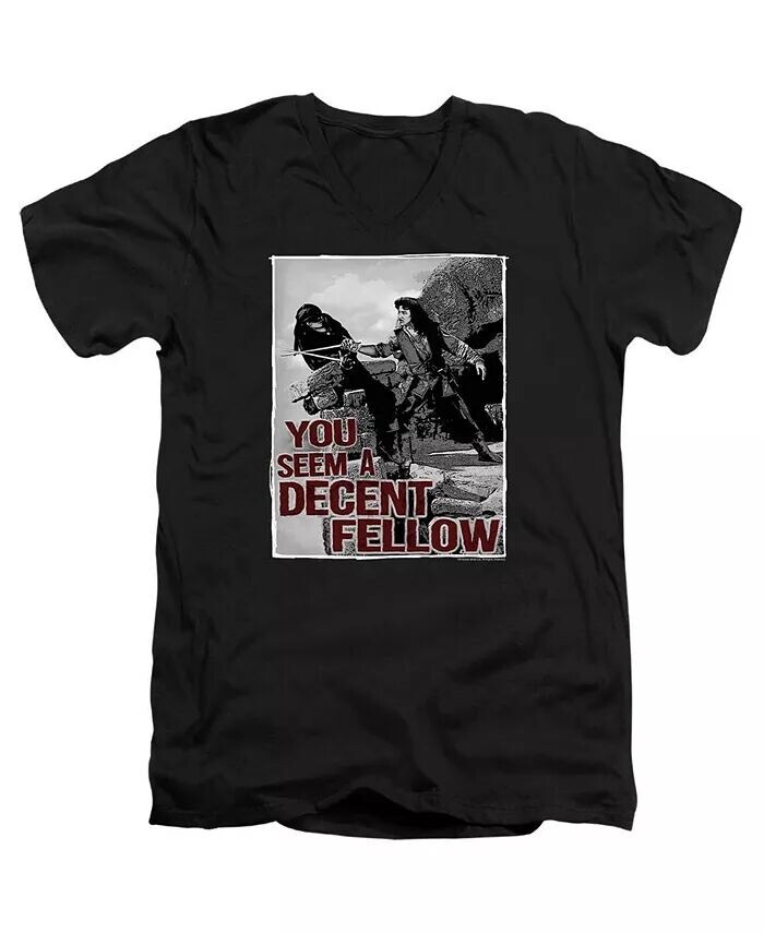 Мужская футболка Fellow с коротким рукавом и V-образным вырезом из премиального хлопка для взрослых Princess Bride, черный
Мужская футболка Fellow с коротким рукавом и V-образным вырезом из премиального хлопка для взрослых Princess Bride, черный