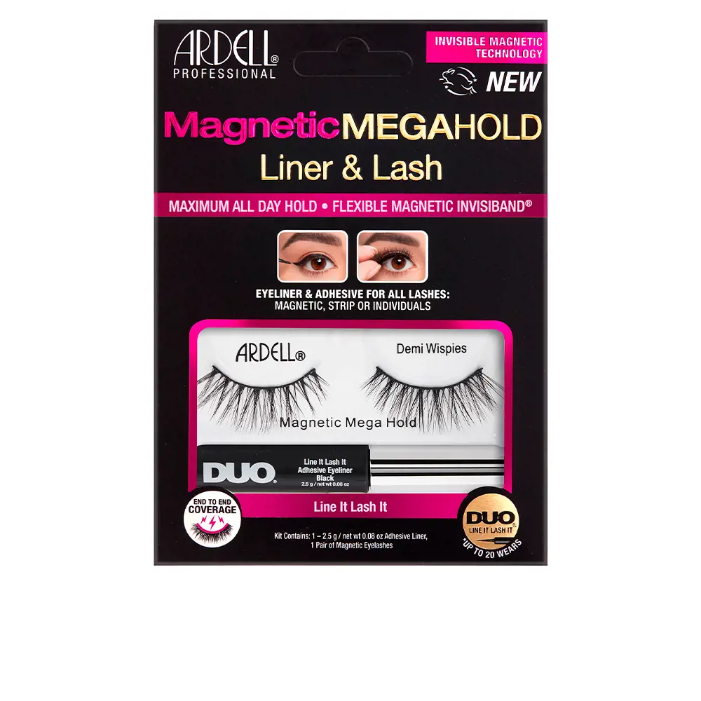 Накладные ресницы Magnetic Megahold Demi Wispies Liner & Lash Pestañas Ardell, 2 шт 
Накладные ресницы Magnetic Megahold Demi Wispies Liner & Lash Pestañas Ardell, 2 шт