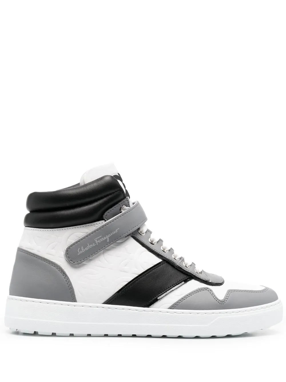 Высокие кеды с логотипом Ferragamo, белый
Высокие кеды с логотипом Ferragamo, белый