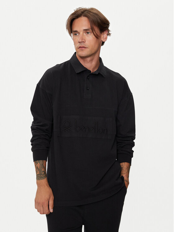 Рубашка поло стандартного кроя United Colors Of Benetton, черный
Рубашка поло стандартного кроя United Colors Of Benetton, черный