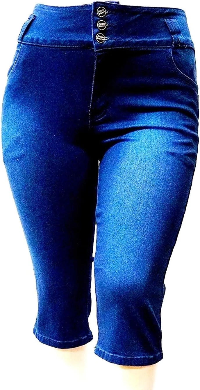 VERONA COUTURE/PASION Женские джинсы-капри Plus Size Stretch Premium Navy Blue Denim High Waist PASIONDBJEANS
VERONA COUTURE/PASION Женские джинсы-капри Plus Size Stretch Premium Navy Blue Denim High Waist PASIONDBJEANS