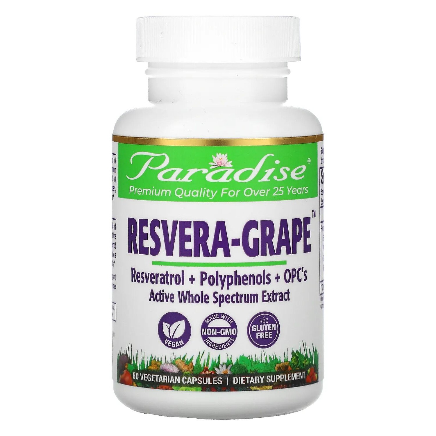 Paradise Herbs MedVita ResveraGrape 60 Vegetarian Capsules
Paradise Herbs MedVita ResveraGrape 60 Vegetarian Capsules