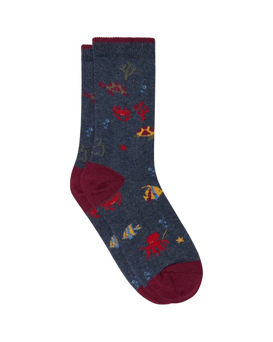 носки с морским принтом Kiff-Kiff, синий
носки с морским принтом Kiff-Kiff, синий