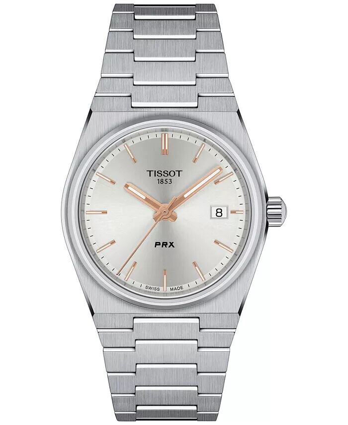 Часы-унисекс PRX с серебристым браслетом из нержавеющей стали, 35 мм Tissot
Часы-унисекс PRX с серебристым браслетом из нержавеющей стали, 35 мм Tissot