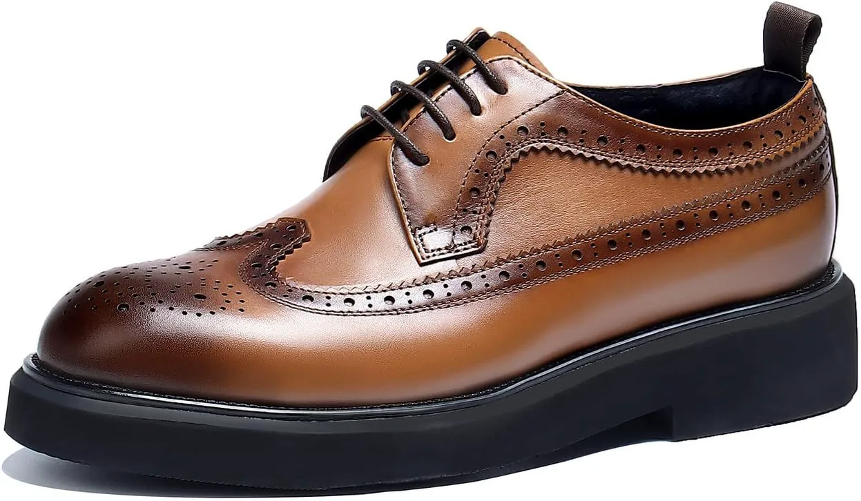Мужские оксфорды формальные туфли Вингтип Броги Классические шнуровки Дерби Натуральная кожа Модные удобные туфли для делового и повседневного стиля Выпускной Свадьба Смокинг для мужчин Santimon, коричневый
Мужские оксфорды формальные туфли Вингтип Броги Классические шнуровки Дерби Натуральная кожа Модные удобные туфли для делового и повседневного стиля Выпускной Свадьба Смокинг для мужчин Santimon, коричневый