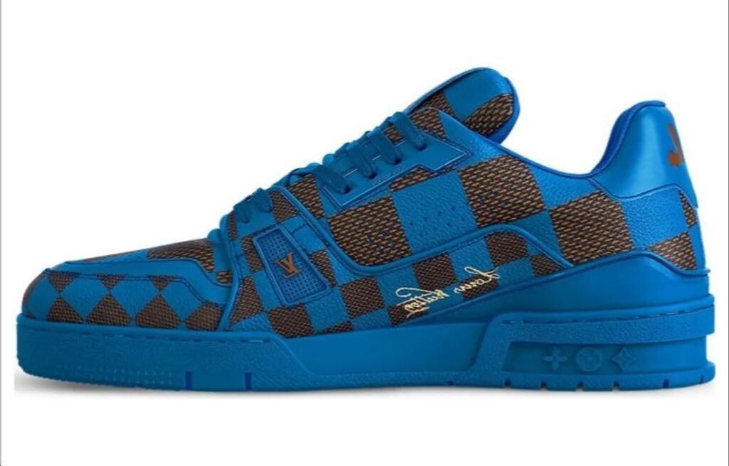 Кроссовки мужские Louis Vuitton Trainer Sneaker Damier Pop, синий
Кроссовки мужские Louis Vuitton Trainer Sneaker Damier Pop, синий