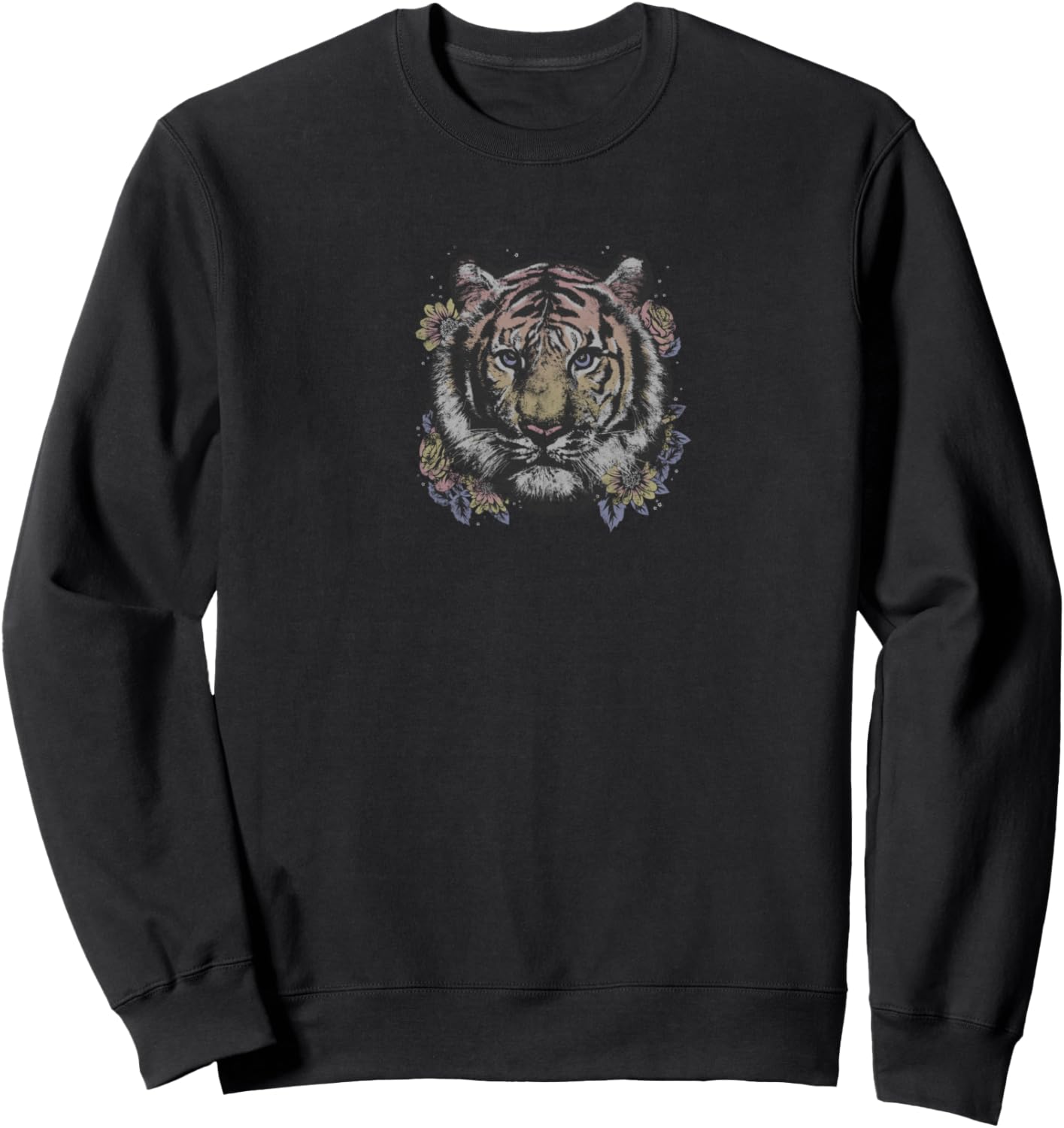 Толстовка с цветочным принтом и изображением тигровой морды Trendy Apparel, черный
Толстовка с цветочным принтом и изображением тигровой морды Trendy Apparel, черный