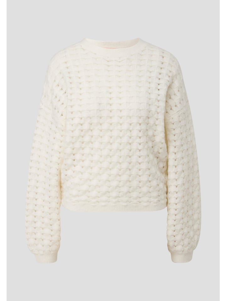 Вязаный свитер в цвете 0200_cream QS
Вязаный свитер в цвете 0200_cream QS