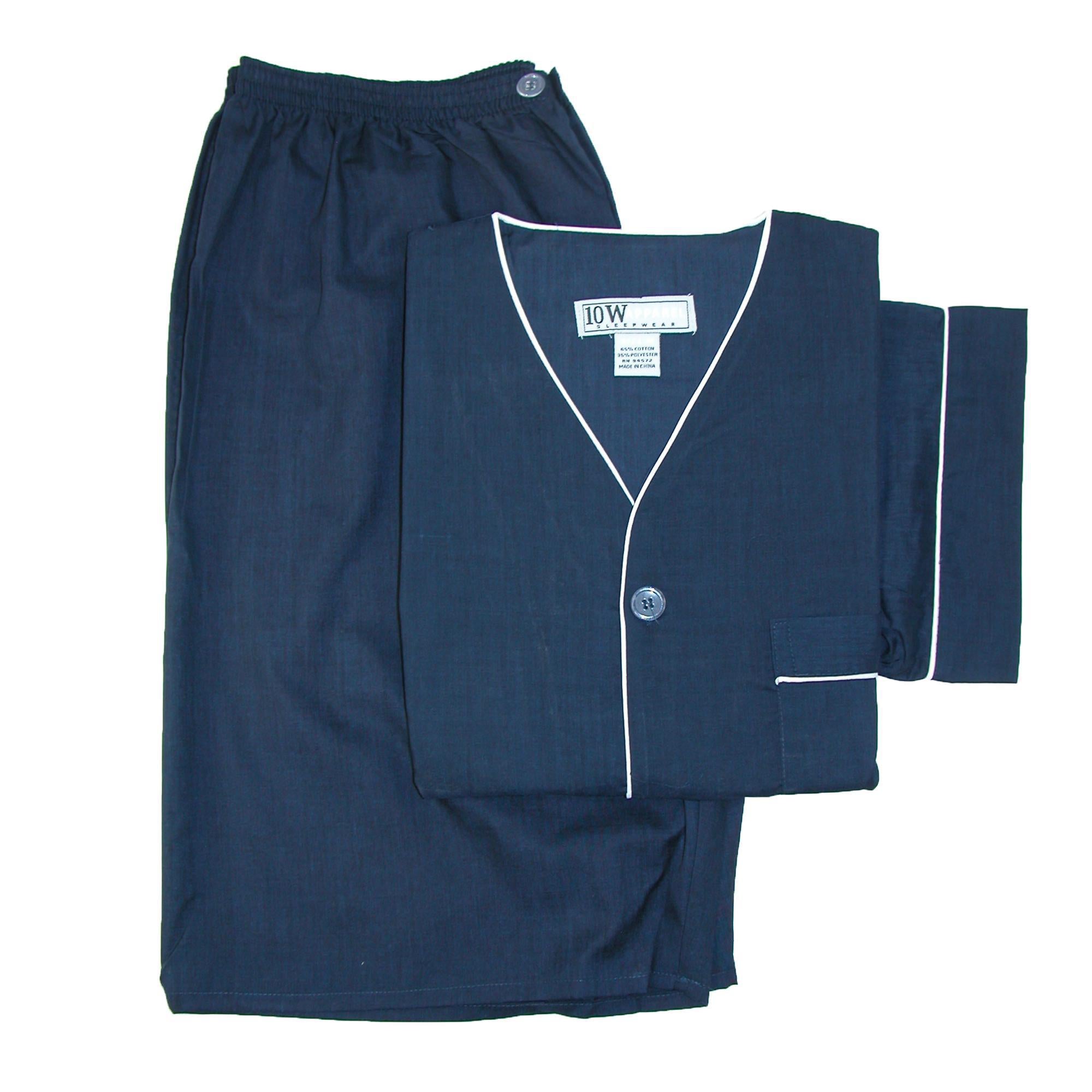 Мужской пижамный комплект с короткими рукавами и короткими штанинами Ten West Apparel, темно-синий
Мужской пижамный комплект с короткими рукавами и короткими штанинами Ten West Apparel, темно-синий